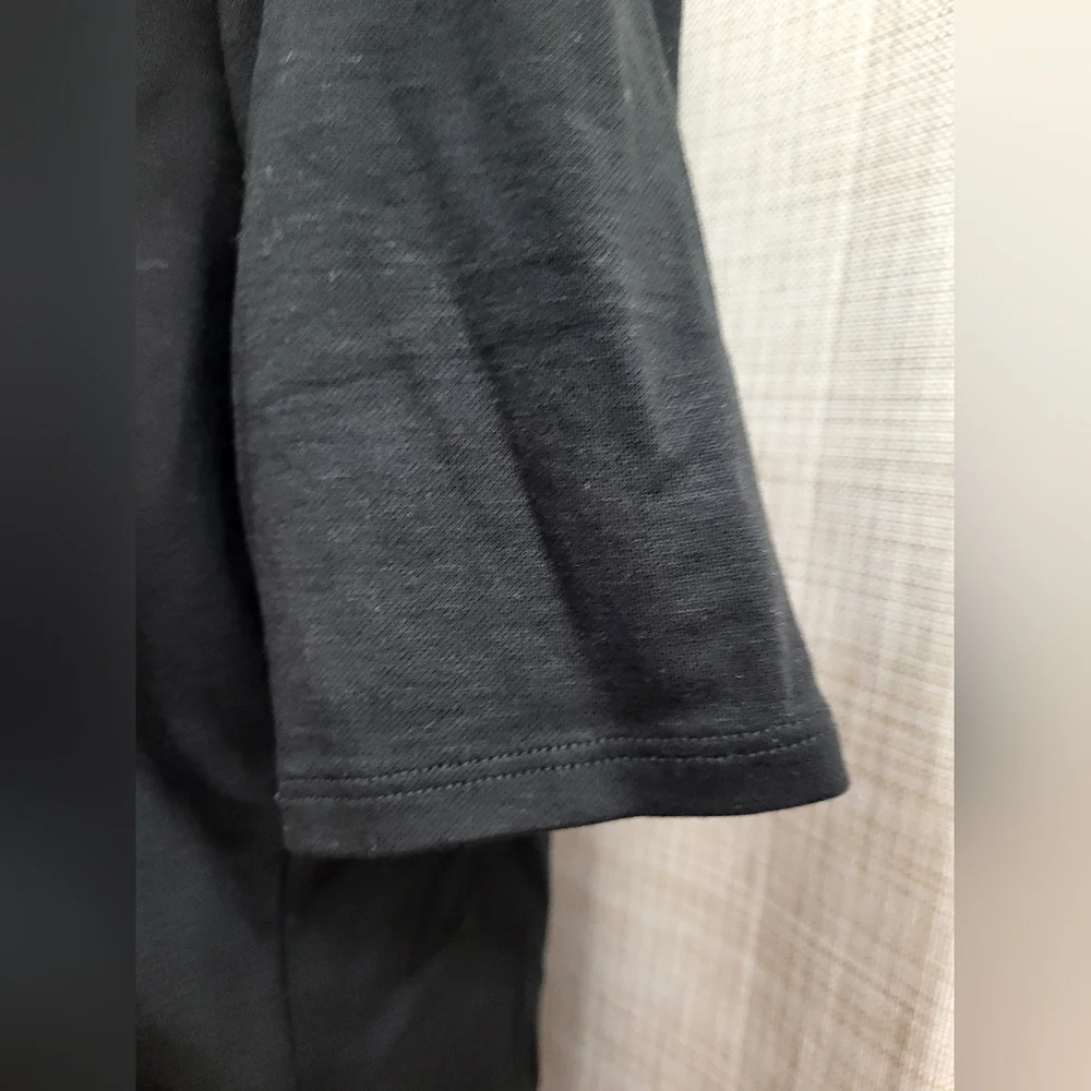 Banana Republic Women's Black Button Down Short Sleeve Shirt Size Large NWT - Picture 8 of 12